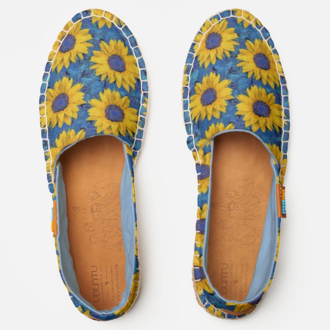 Sunflowers Pattern  Espadrilles (Front)