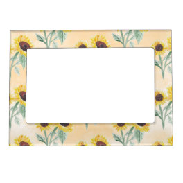 Sunflowers Pattern Magnetic Frame