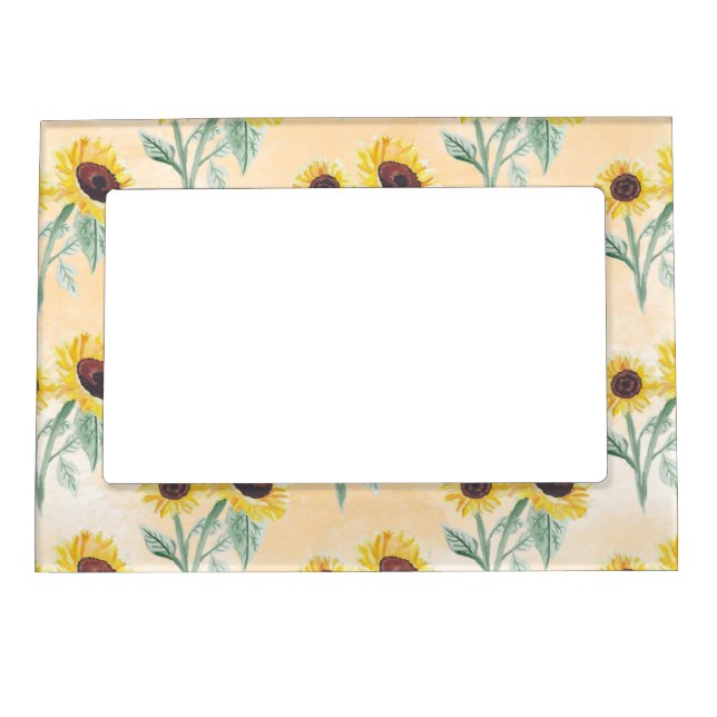 Sunflowers Pattern Magnetic Frame (Front)