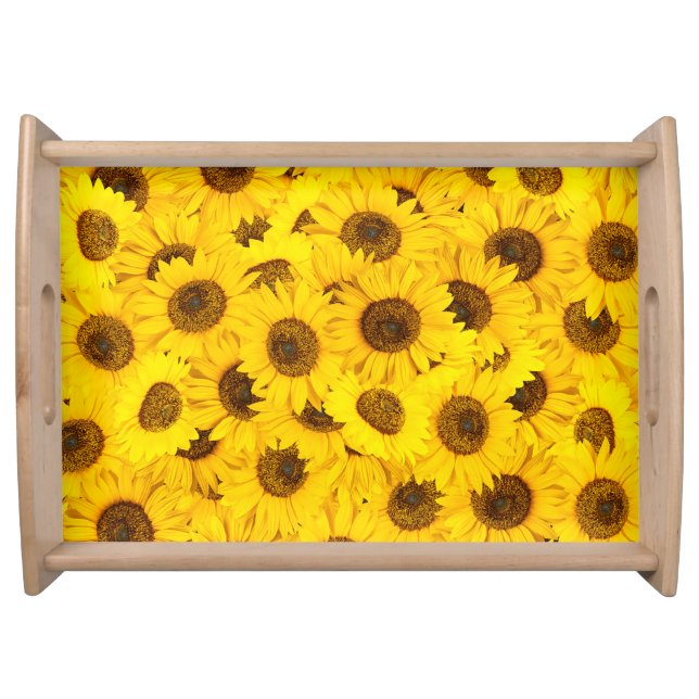 Sunflowers Pattern Serving Tray (Front)