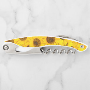 Sunflowers Pattern Waiter's Corkscrew