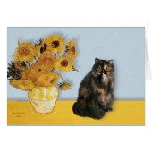 Sunflowers - Persian Calico cat (Front Horizontal)