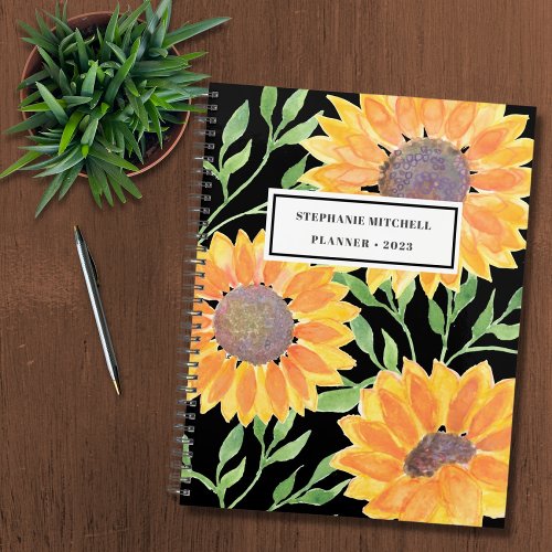 Sunflowers Personalized 2023 Planner