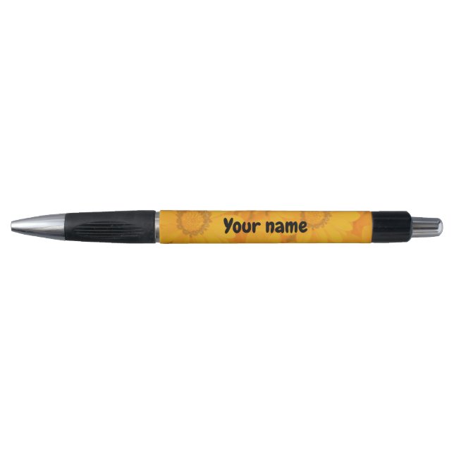 Sunflowers personalized pen (Front)