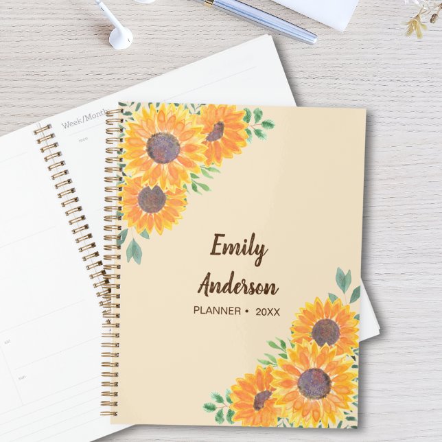  Sunflowers Personalized Planner (Creator Uploaded)