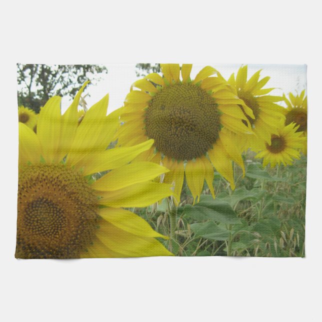 Sunflowers Photo Tea Towel 40.6 cm x 61 cm (Horizontal)