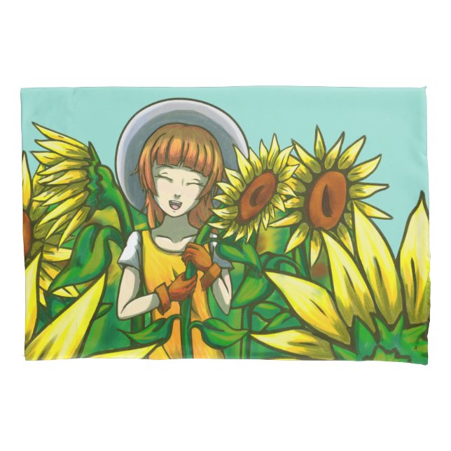 Sunflowers Pillow Case (Front)