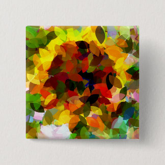 SUNFLOWERS PINBACK BUTTON