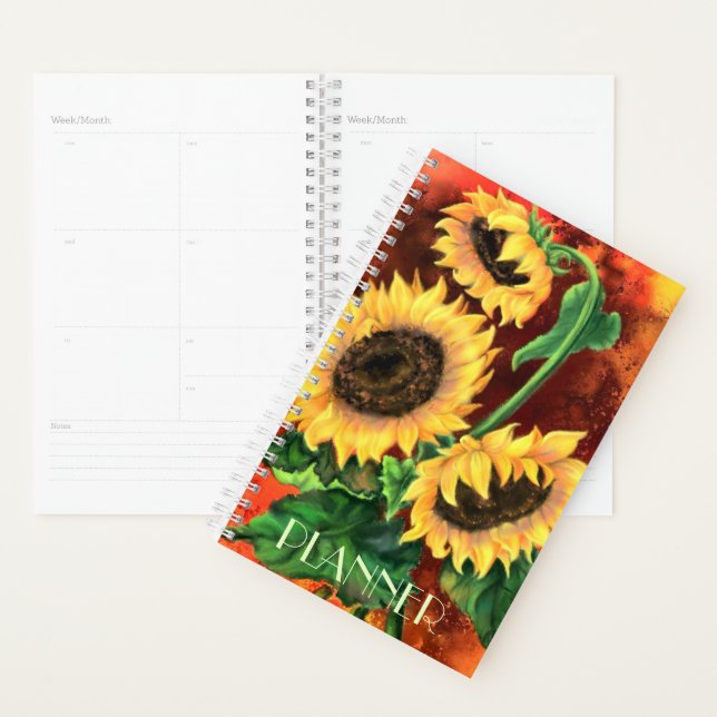 Sunflowers Planner (Display)
