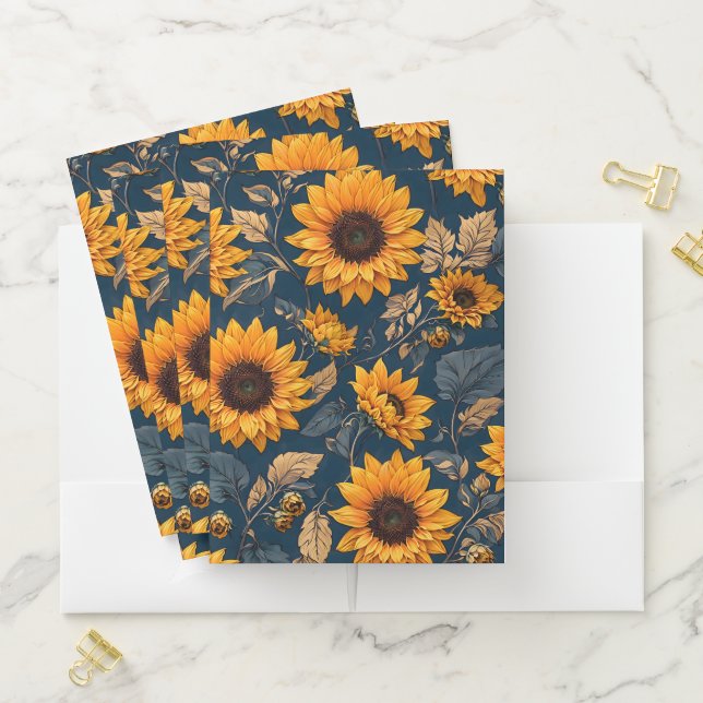 Sunflowers Pocket Folder (In Situ)