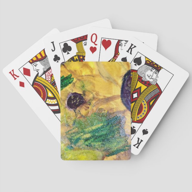 Sunflowers Poker Cards (Back)