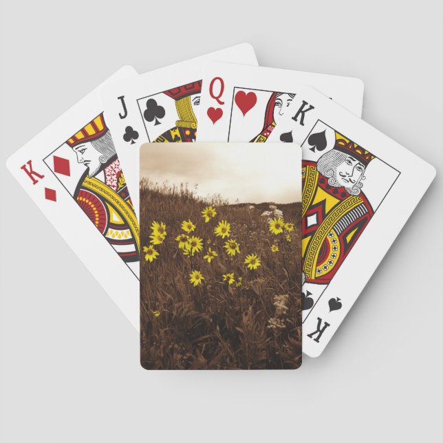 Sunflowers Poker Cards (Back)