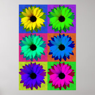 Sunflowers-Pop Art Poster