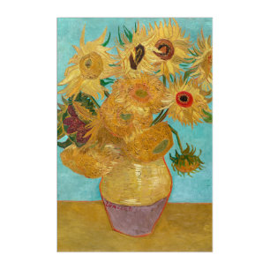 Sunflowers, Post Impressionist Still Life Painting Acrylic Print
