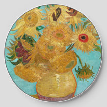 Sunflowers, Post Impressionist Still Life Painting Wireless Charger