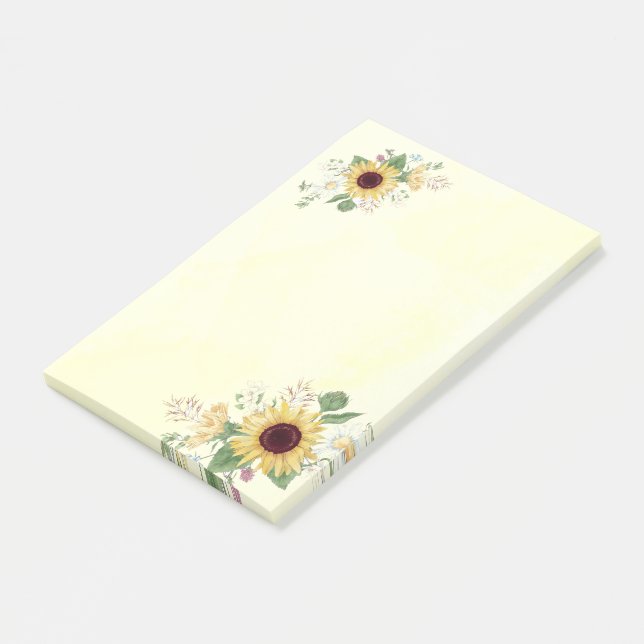 Sunflowers Post-it Notes (Angled)