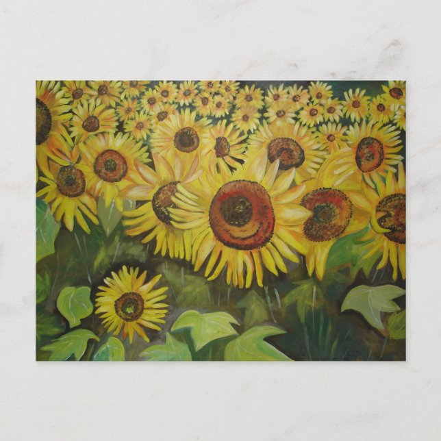 Sunflowers Postcard (Front)