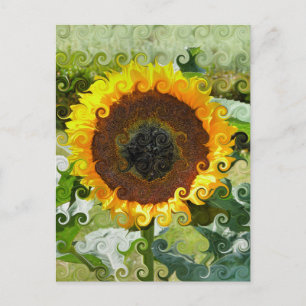 SUNFLOWERS POSTCARD
