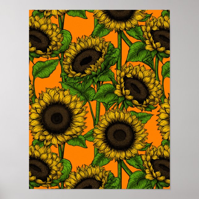 Sunflowers Poster (Front)