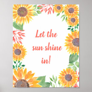 Sunflowers poster