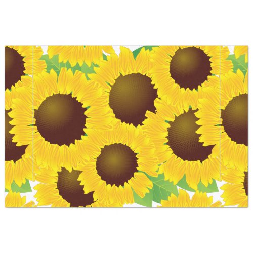 Sunflowers Print Pattern Tissue Paper