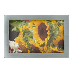 Sunflowers! Rectangular Belt Buckle