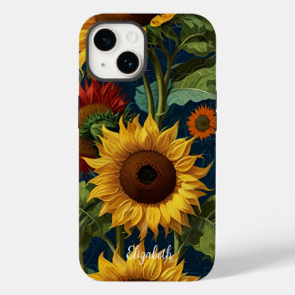 Sunflowers Red Orange Yellow Van Gogh Case-Mate iPhone 14 Case