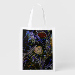 SUNFLOWERS REUSABLE GROCERY BAG