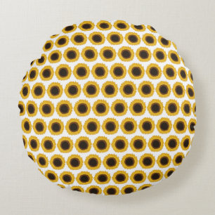 Sunflowers Round Pillow