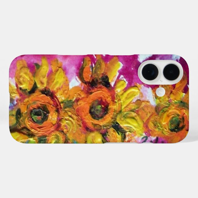 SUNFLOWERS Rustic Countryside,Yellow Floral Case-Mate iPhone Case (Back (Horizontal))