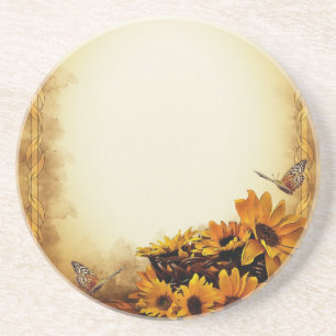 Sunflowers Sandstone Coaster