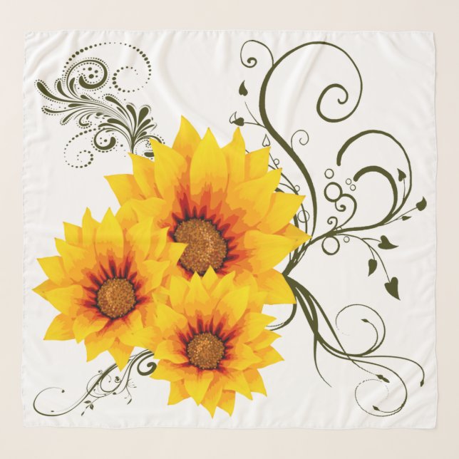 Sunflowers Scarf (Front)