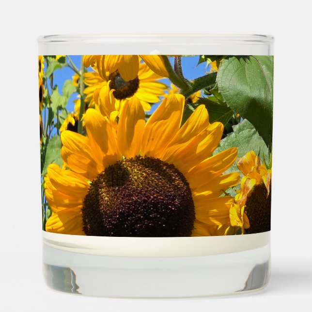 Sunflowers Scented Candle (Front)