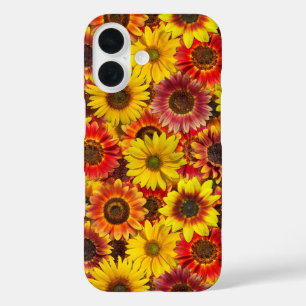 Sunflowers Seamless Pattern iPhone 16 Case