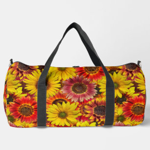 Sunflowers Seamless Pattern Duffle Bag