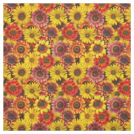 Sunflowers Seamless Pattern Fabric