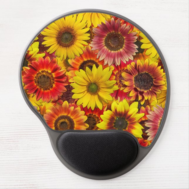 Sunflowers Seamless Pattern Gel Mouse Pad (Front)