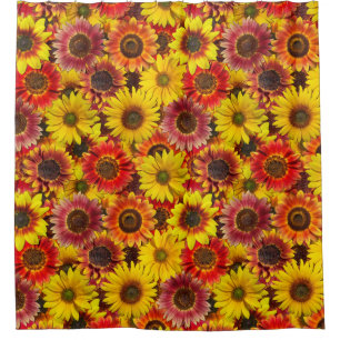 Sunflowers Seamless Pattern Shower Curtain