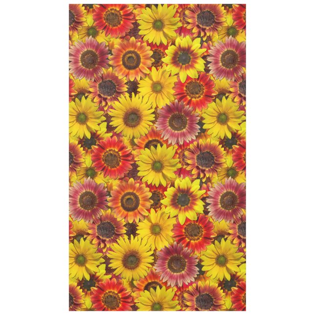 Sunflowers Seamless Pattern Tablecloth (Front)