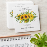 Sunflowers Seed Packet Memorial Funeral  Envelope<br><div class="desc">Encourage your funeral or memorial guests to plant seeds in honor of your loved one. This custom design can be personalized with the name and dates of your loved one. A seed packet can then be placed inside. Please note that these envelopes are empty, seeds need to be purchased separately...</div>