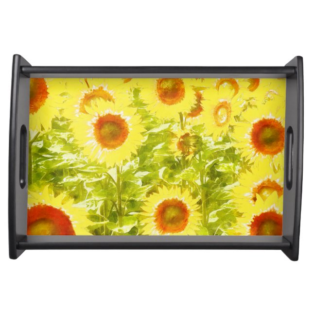 sunflowers serving tray (Front)