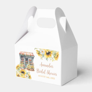 Sunflowers She's Off The Market Bridal Shower Favor Boxes