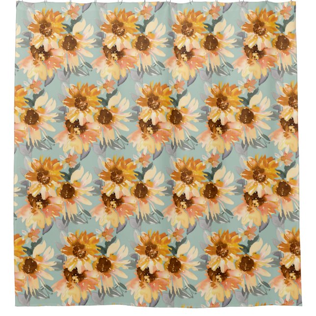Sunflowers Shower Curtain (Front)
