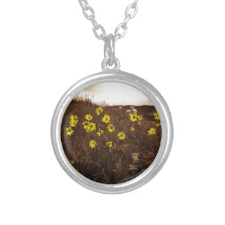 Sunflowers Silver Plated Necklace
