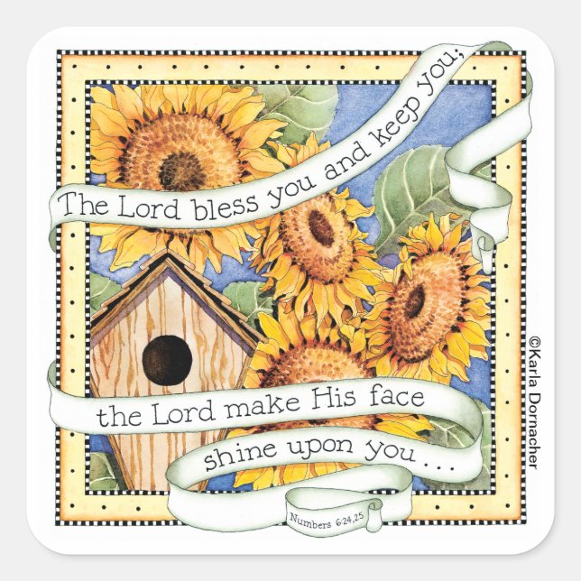 Sunflowers - Square Stickers (Front)