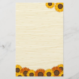 Sunflowers stationery
