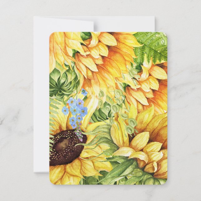 Sunflowers Stationery / Invitations (Front)