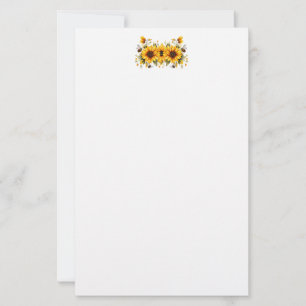 Sunflowers Stationery Paper
