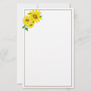 Sunflowers Stationery Paper