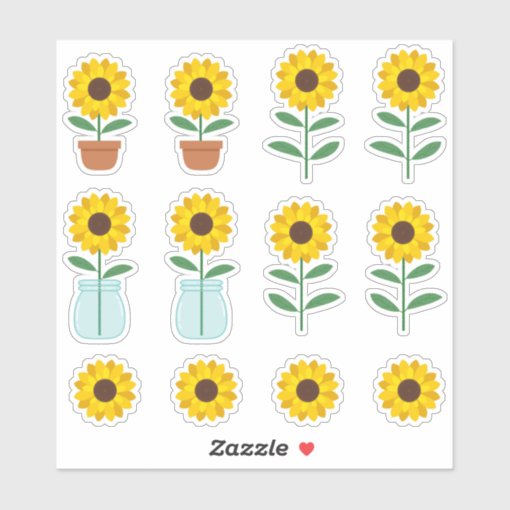 Sunflowers Sticker Zazzle
